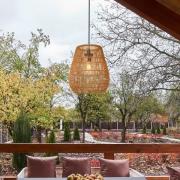 Lucide Nerida - hanglamp - Ø 35 x 389 cm - IP44 - naturel