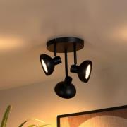 Lucide Sensas - opbouwspot - Ø 25,8 cm x 26,8 cm - zwart