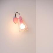 Lucide Macarons - wandlamp - Ø 15 x 19,5 x 29 cm - roze