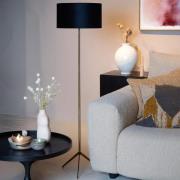 Lucide Tondo - vloerlamp - Ø 38 x 147 cm - zwart met goud