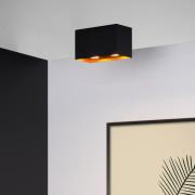 Lucide Bido - opbouwspot - 16,5 x 8,3 x 9,5 cm - zwart en messing