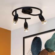 Lucide Caro - opbouwspot - Ø 31x 13 cm - zwart