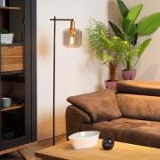 Lucide Joanet - staanlamp - 35,5 x 19 x 150 cm - gerookt glas en messi...